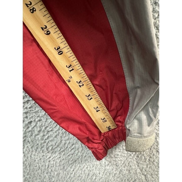 Eddie Bauer Rain Jacket Mens TXL Red Hooded Lined Pockets Full Zip Rain Coat - Picture 14 of 15